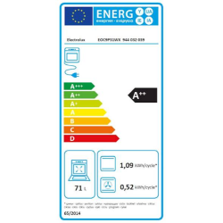 Vgradna pečica Electrolux EOC9P31WX, 71 l, A++, piroliza, SteamCrisp, WiFi