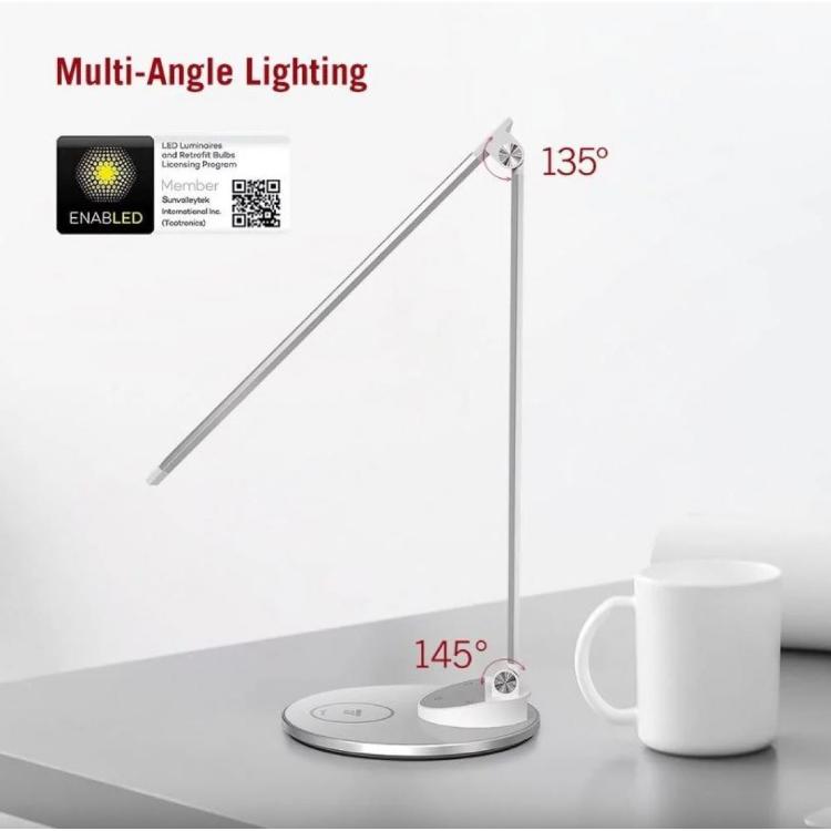 Namizna svetilka TaoTronics TT-DL069, srebrna