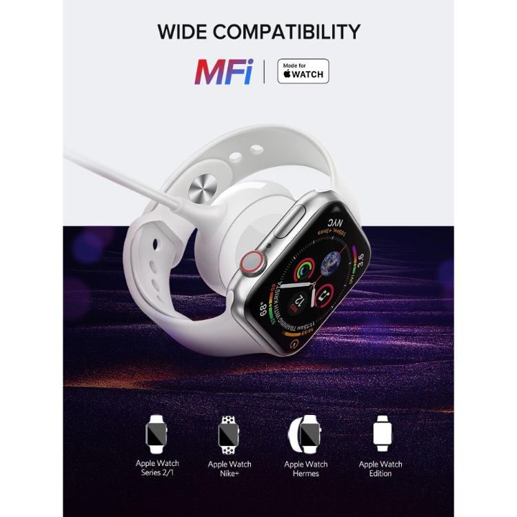 MFi certificiran polnilnik je združljiv z različnimi modeli Apple Watch.