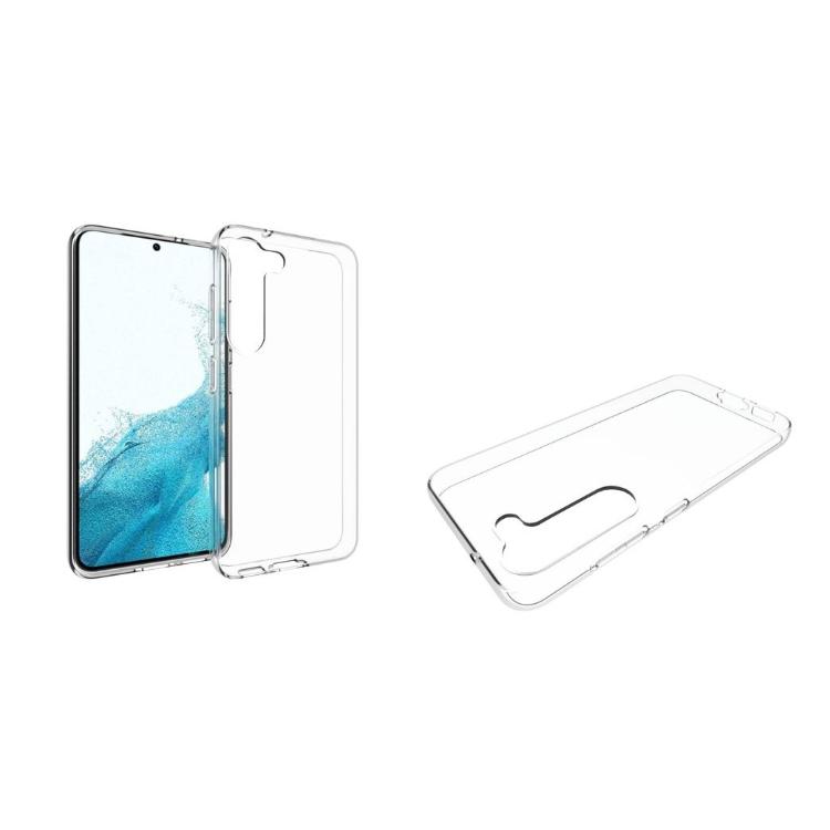 Gumiran ovitek (TPU) za Samsung Galaxy S23+, prozoren svetleč