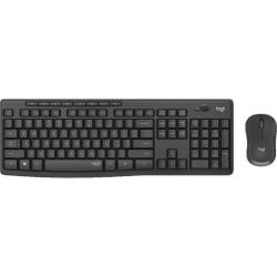 Brezžična tipkovnica Logitech MK295, tiha + miška