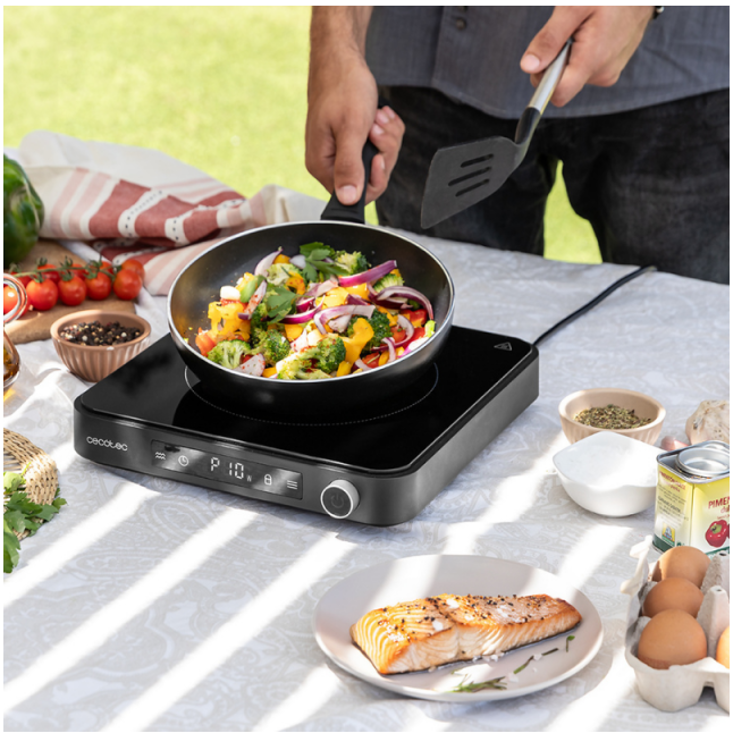 Indukcijska kuhalna plošča in žar Cecotec Full Magma Grill