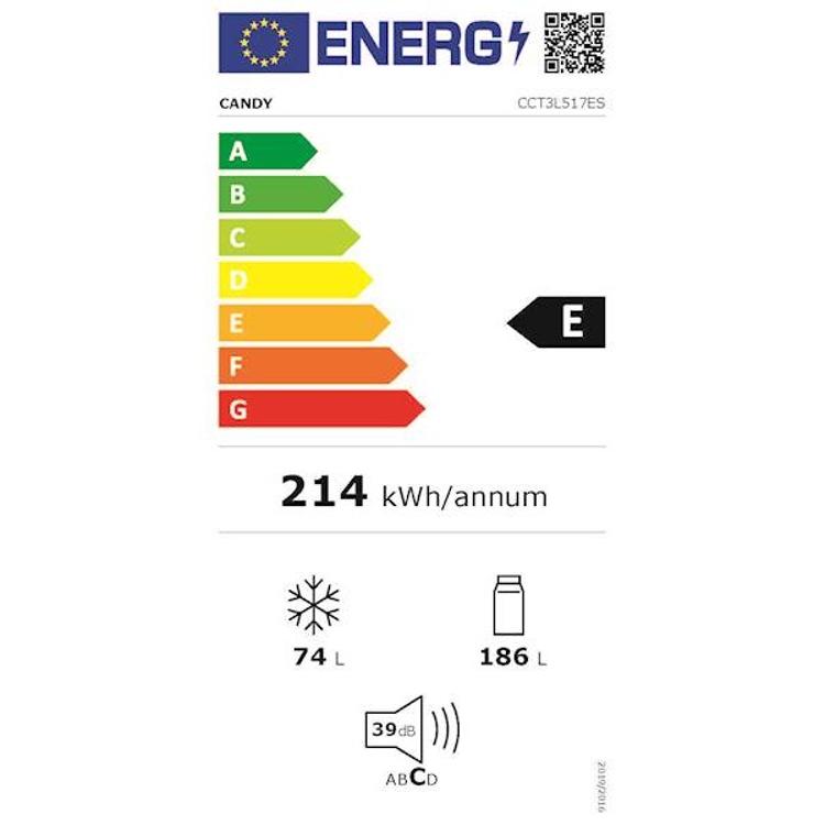 Hladilnik z zamerzovalnikom Candy CCT3L517ES, 176 cm, E