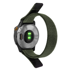 Najlonski pašček Chameleon Sport za uro 22 mm, zelena