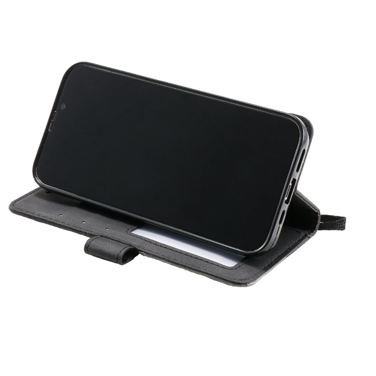 Preklopna torbica za Apple iPhone 16 Pro Max (WLGO-LINES), črna