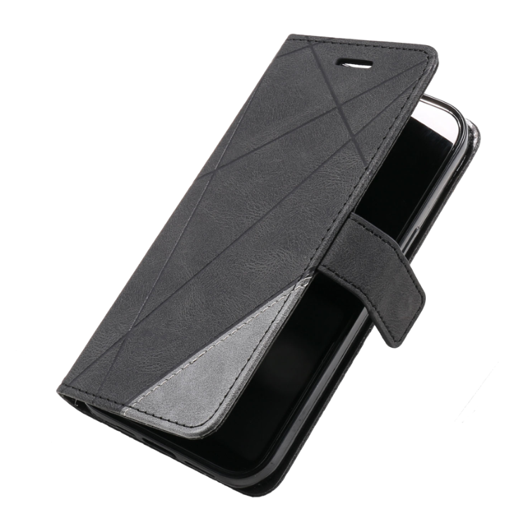 Preklopna torbica za Apple iPhone 16 Pro Max (WLGO-LINES), črna