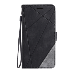 Preklopna torbica za Apple iPhone 16 Pro Max (WLGO-LINES), črna