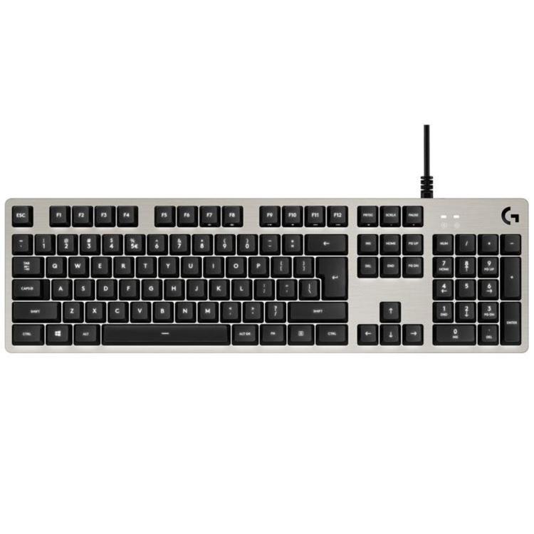 Tipkovnica Logitech G413, mehanska, osvetljena, srebrna