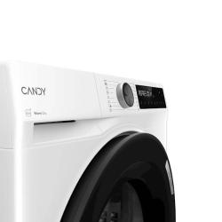 Nadzorna plošča sušilnega stroja Candy z digitalnim zaslonom, programskim gumbom in označbo Warm Dry.