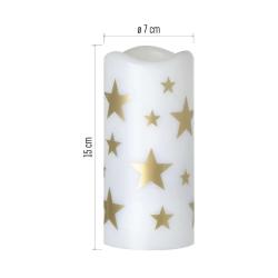 LED božični projektor Emos zvezdice, 3x AAA, notranji, topla bela
