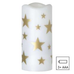 LED božični projektor Emos zvezdice, 3x AAA, notranji, topla bela