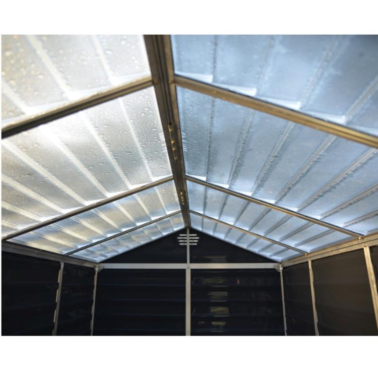 Vrtna hiška Palram SkyLight, Tip: 6 x 12, polnočno siva_3
