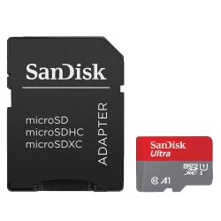 Pomnilniška kartica SanDisk Ultra 32 GB A1 z visoko hitrostjo prenosa podatkov zagotavlja nemoteno snemanje videoposnetkov, hitro kopiranje datotek in učinkovito razširitev prostora za shranjevanje.
