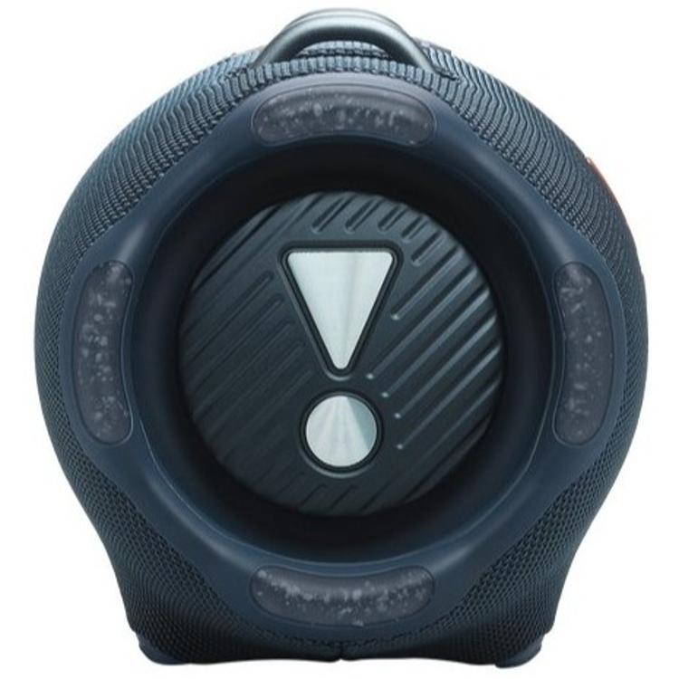 JBL Xtreme 4 – stranski pogled na pasivni nizkotonski radiator zvočnika, zaščiten z robustnim gumiranim okvirjem.