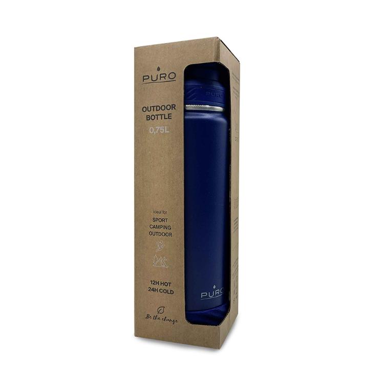 Steklenica Puro OUTDOOR termo, nerjaveče jeklo, 750 ml, temno modra_3