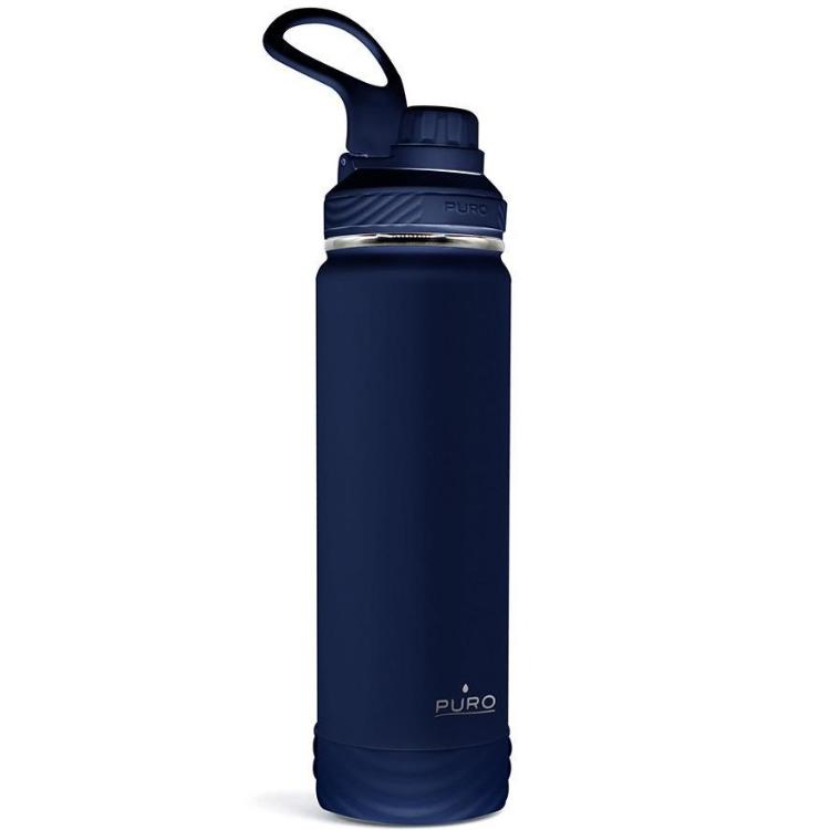 Steklenica Puro OUTDOOR termo, nerjaveče jeklo, 750 ml, temno modra_1