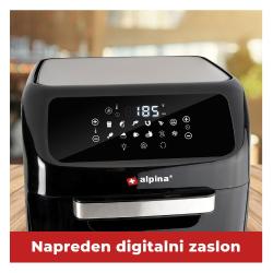 Cvrtnik Alpina - cvrtje in pečenje brez olja, 12l, moč 1800W, digital_3