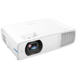 BenQ projektor z zmogljivo projekcijsko lečo, učinkovitim hladilnim sistemom in sodobnim minimalističnim dizajnom zagotavlja ostro sliko, zanesljivo delovanje ter enostavno namestitev.