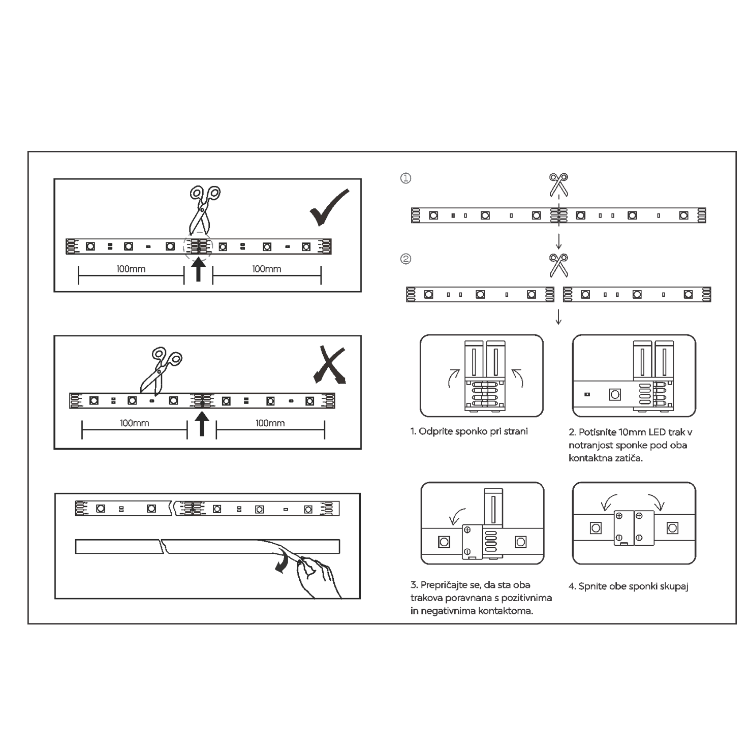 Pametni dom - Pametni LED trak RGBIC (5m) - Chameleon Smart Home