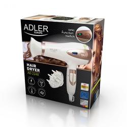 Sušilnik za lase Adler 2200W AD 2248 ionski, bel