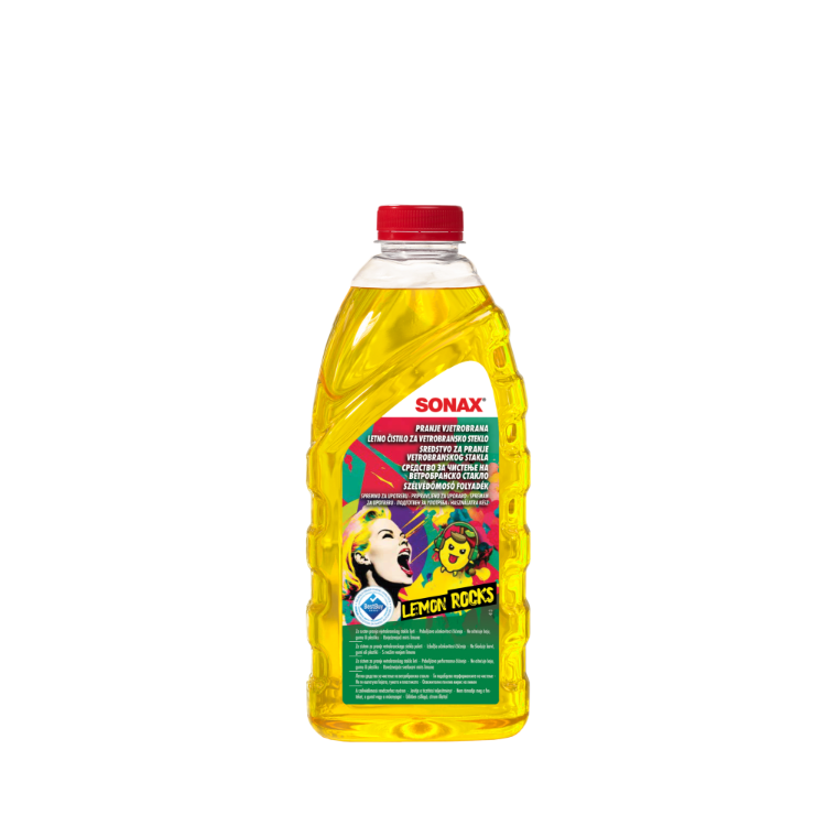 Letna tekočina za čiščenje vetrobranskega stekla Sonax Lemon rocks, 2L