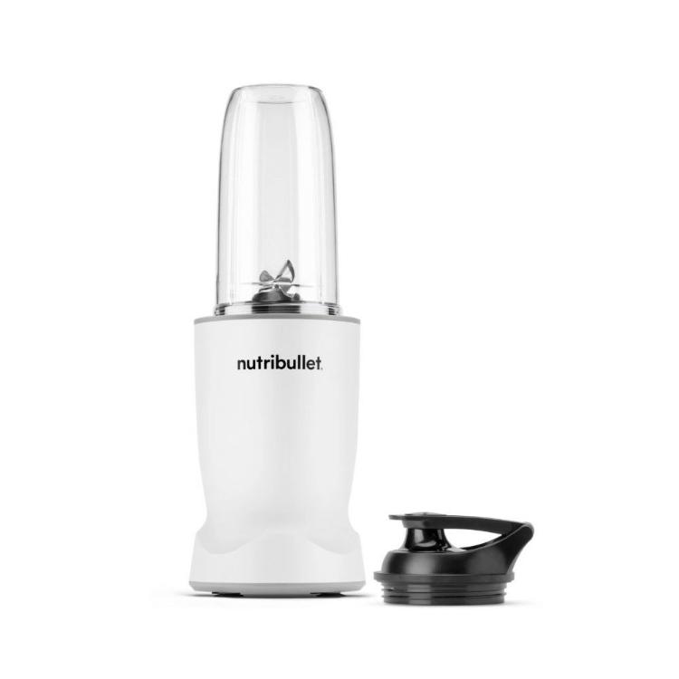 Nutribullet kompaktni blender z odstranjenim pokrovom za pitje in prazno mešalno posodo