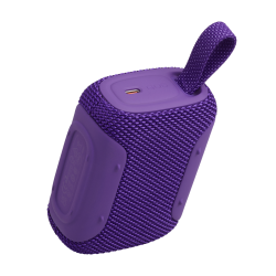 JBL GO5 vijoličen zvočnik od zgoraj z USB‑C vhodom in trpežnim trakom