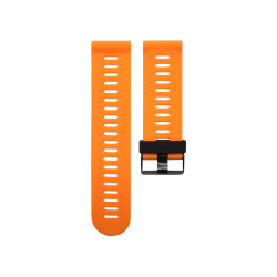 Oranžen silikonski pašček za Garmin Fenix 3 z nastavljivo dolžino in kovinsko zaponko zagotavlja udobno in varno nošenje