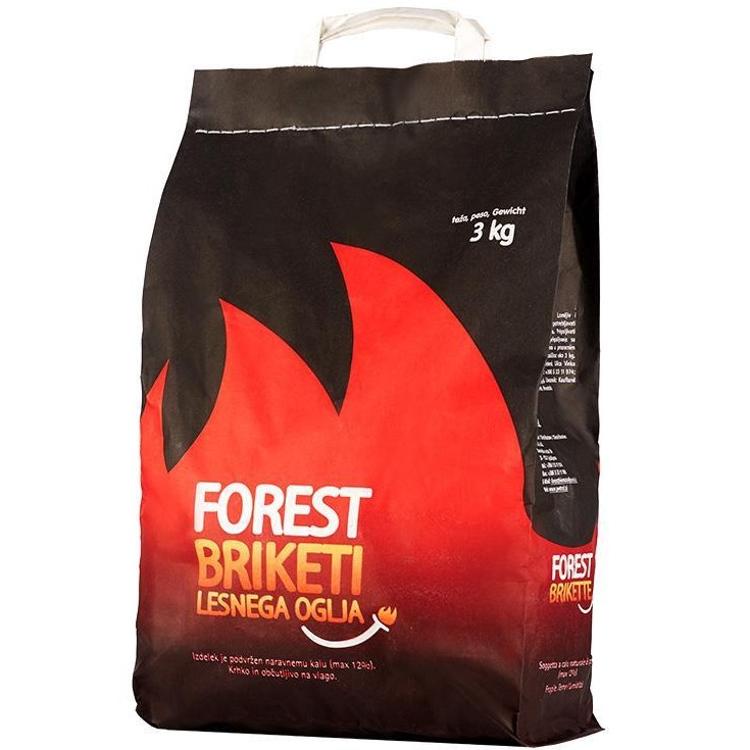 Briketi lesnega oglja v vreči 3 kg