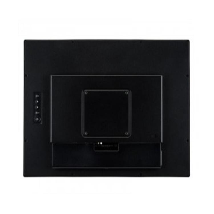 iiyama ProLite TF1534MC‑B7X, zadnja stran monitorja, VESA nosilec, integrirani kontrolni gumbi.