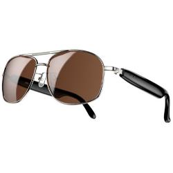 Blackview smart glasses, stranski pogled, kovinski okvir, vgrajeni zvočniki, eleganten dizajn.