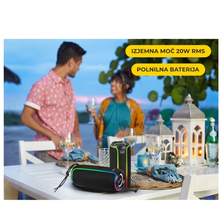 Trevi Bluetooth prenosni zvočnik XR JUMP 8A30, črn_4