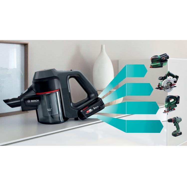 Baterijski sesalnik Bosch Unlimited 7 BCS711A, grafitno siva