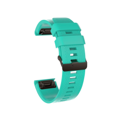 Mint zelen silikonski pašček za Garmin (20mm) z nastavljivo dolžino, teksturirano površino in kovinsko zaponko zagotavlja udobno ter varno nošenje med športom in vsakodnevno uporabo.
