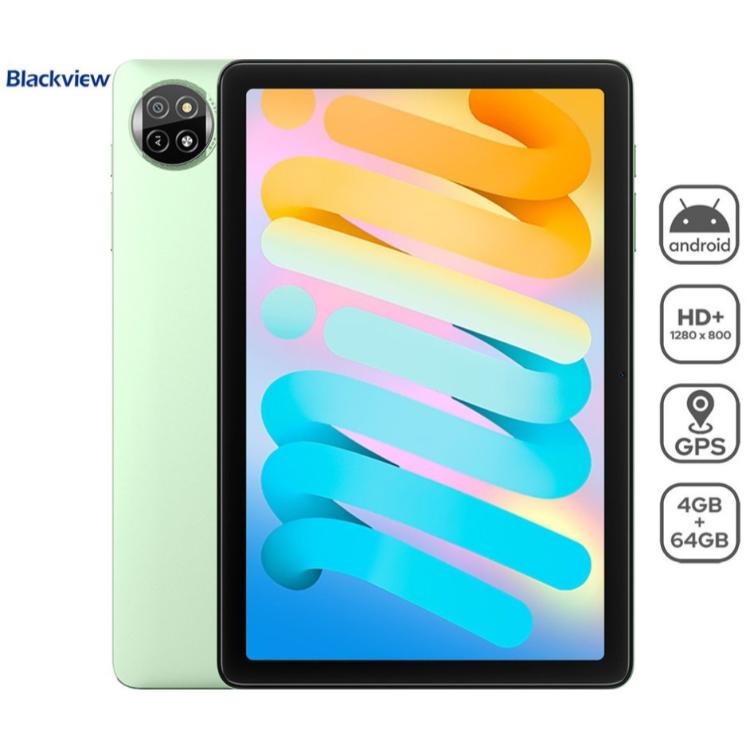 Blackview Tab 20 WiFi s prikazom Android, GPS, HD+ zaslona ter pomnilnika 4 GB + 64 GB.