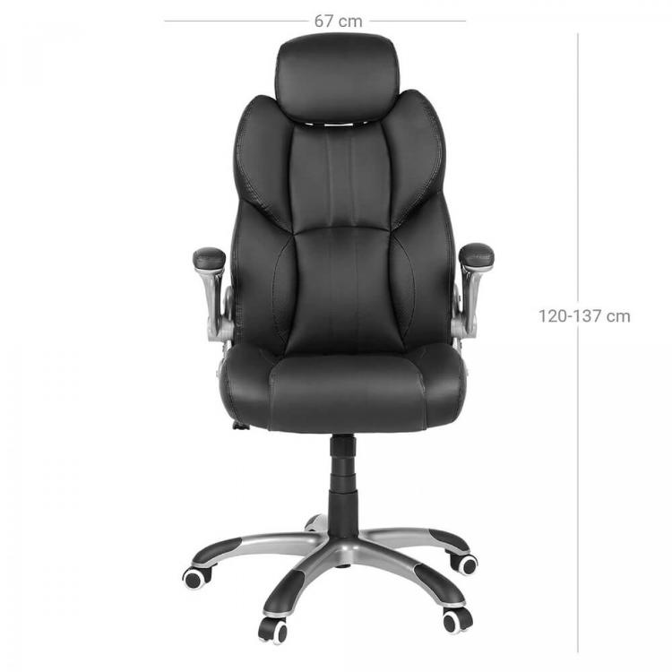Pisarniški stol Songmics OBG65BK, črn