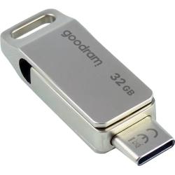 USB ključ, 3.2, 32 GB, A in C, Goodram, srebrna