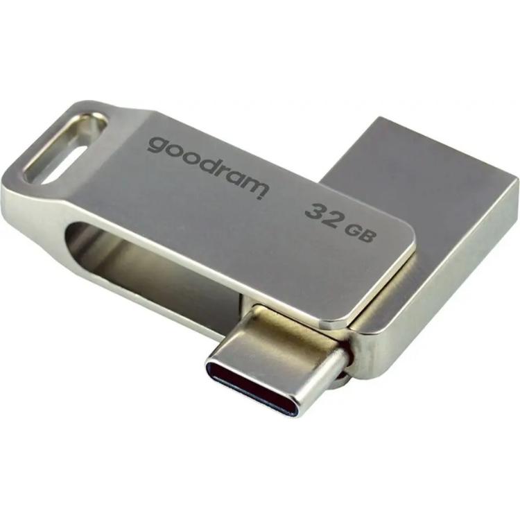 USB ključ, 3.2, 32 GB, A in C, Goodram, srebrna