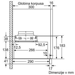 Izvlečna kuhinjska napa Bosch DFM064A53, 60 cm