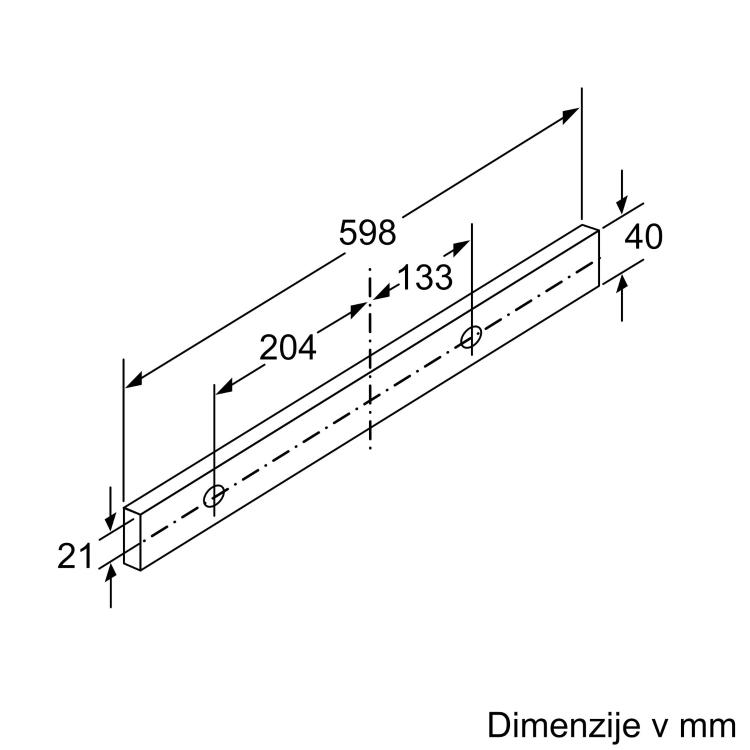 Izvlečna kuhinjska napa Bosch DFM064A53, 60 cm