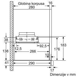 Izvlečna kuhinjska napa Bosch DFM064A53, 60 cm