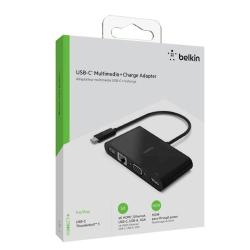 Multimedia HUB Belkin USB-C + Polnilec