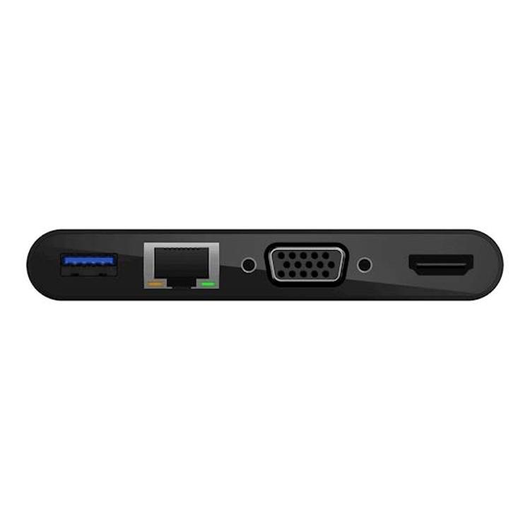 Multimedia HUB Belkin USB-C + Polnilec
