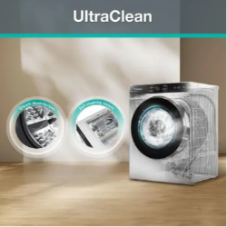 Gorenje WG614A4P1 UltraClean s parno dezinfekcijo in samočistilnim programom za higienično pranje.