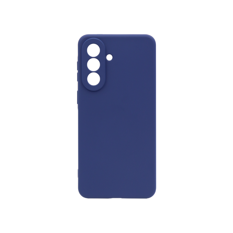 Prosojen zaščitni ovitek za Samsung Galaxy A57 5G v temno modri barvi brez označenega magnetnega kroga.