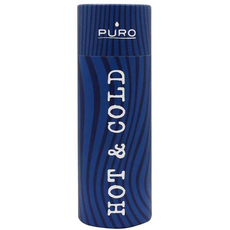 Steklenica Puro HOT&COLD termo, nerjaveče jeklo, 500 ml, Optic- Stripe /temno modra mat_2