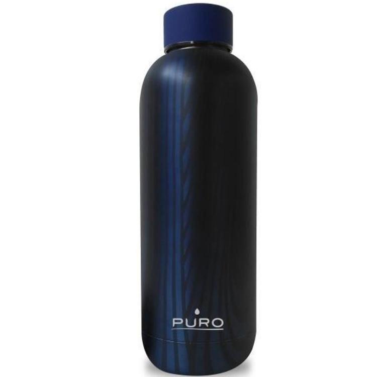 Steklenica Puro HOT&COLD termo, nerjaveče jeklo, 500 ml, Optic- Stripe /temno modra mat_1