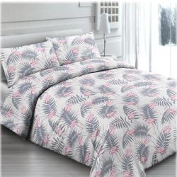 Bombažna posteljnina Flamingos 200 x 200/2 x 60 x 80 cm_1