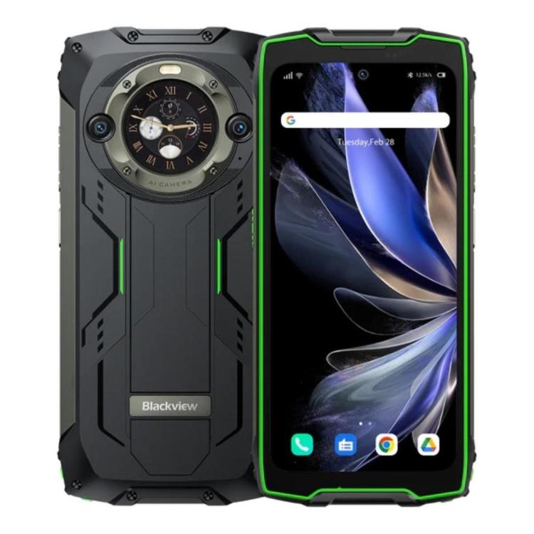 Pametni robustni telefon Blackview BV9300 Pro, 12 GB + 256 GB, z vgrajeno 100 LM