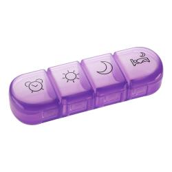 Dnevna posodica za tablete Mediblink Stela mini 4x/dan M019, vijolična